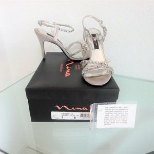 ☀️ Size 7 Crystal Jewel Sandal Heel ☀️